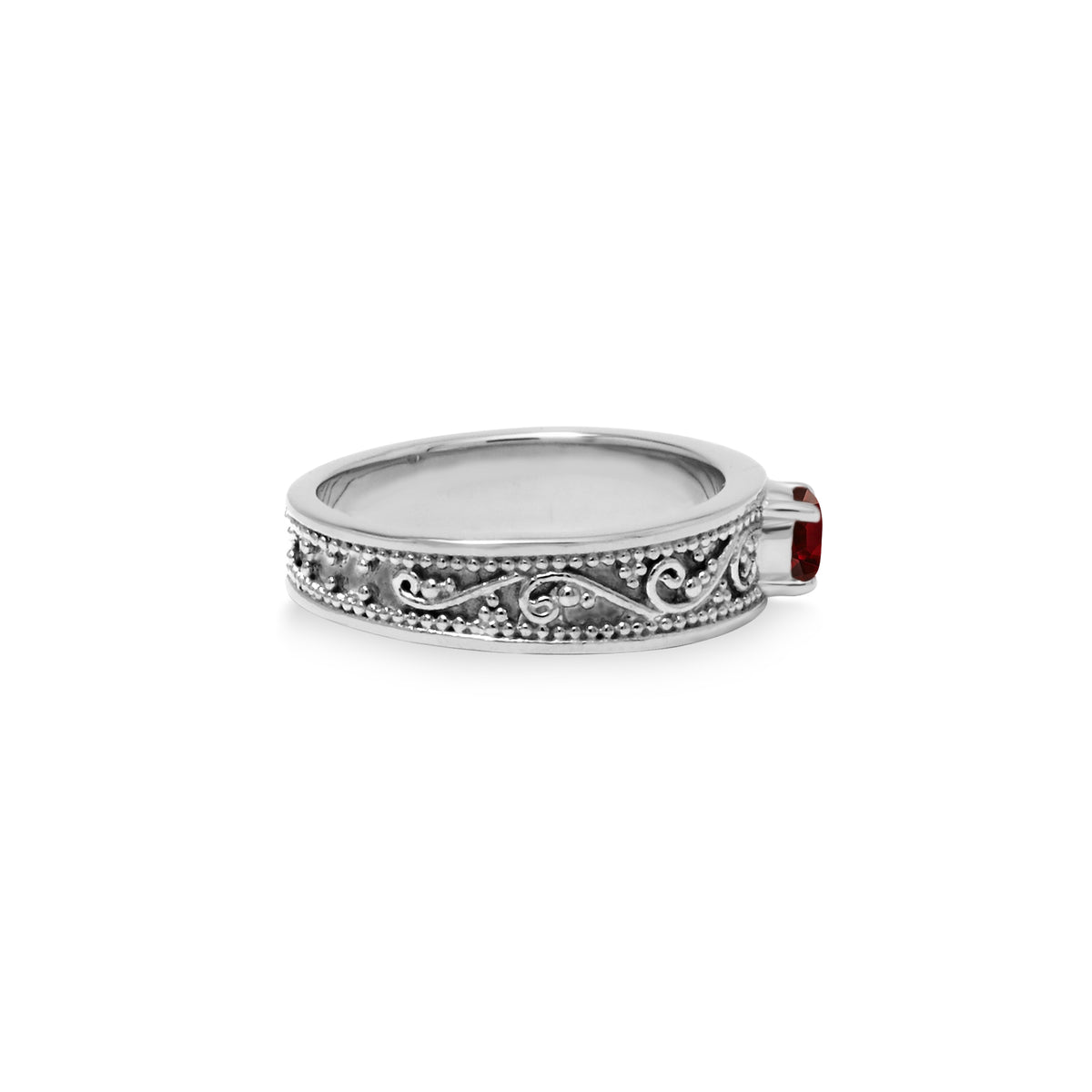 Mandala Collection 925 Sterling Silver Cocktail Ring