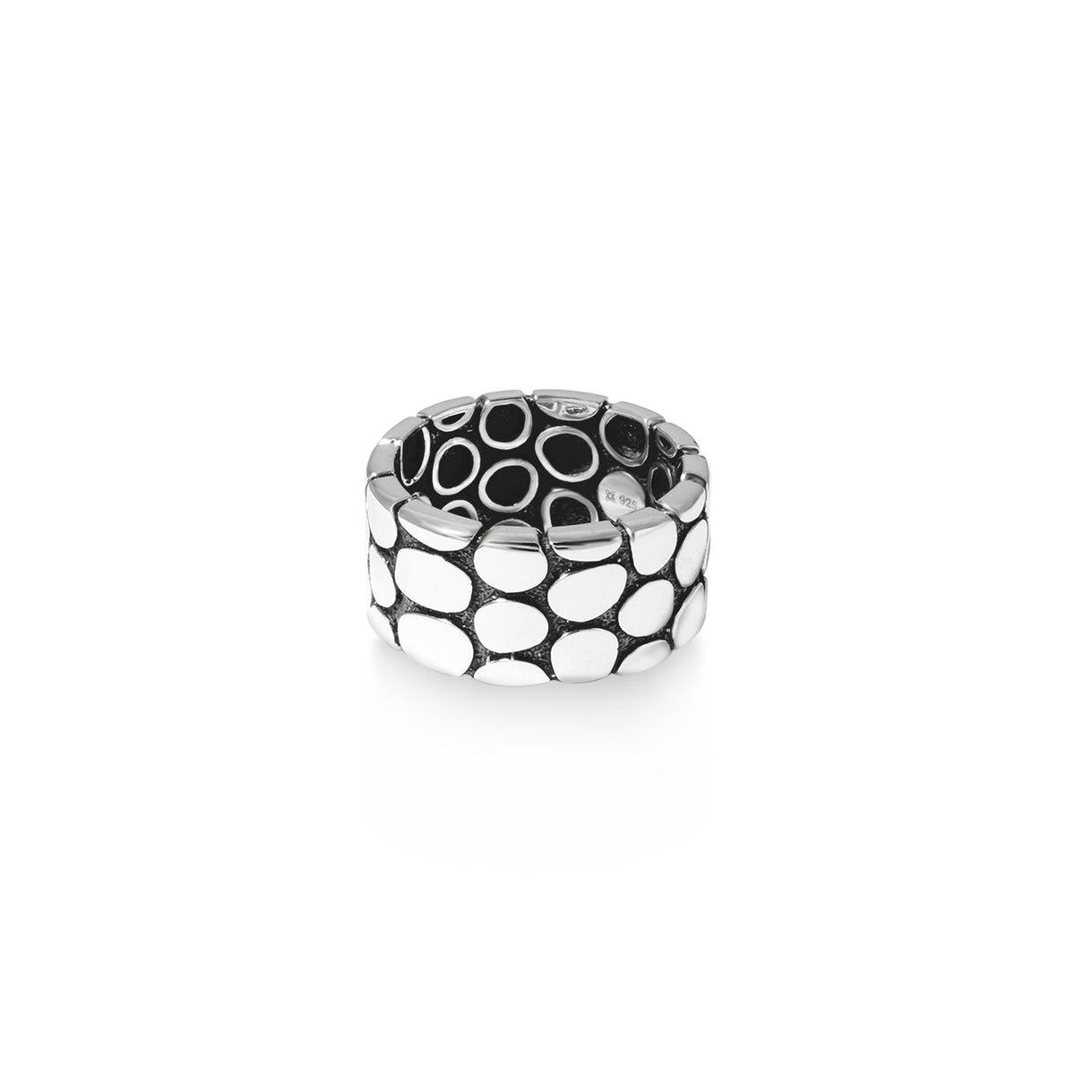 Cincin Band Koleksi Pebble Sterling Silver 925