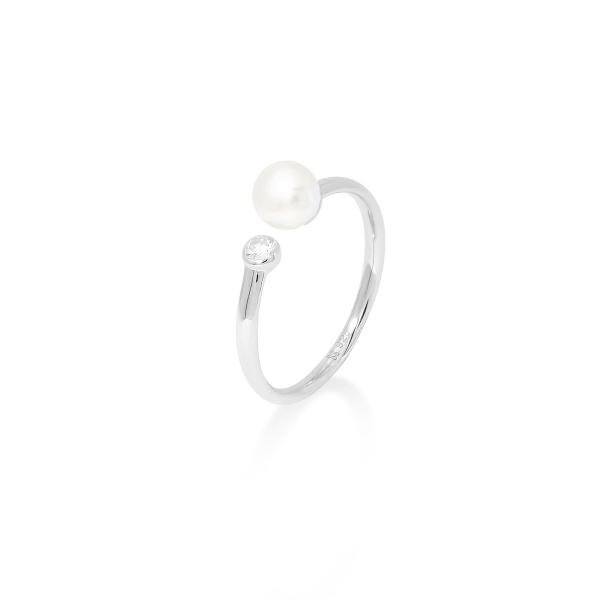 Lumine Pearl Sterling Silver 925 Adjustable Ring Collection