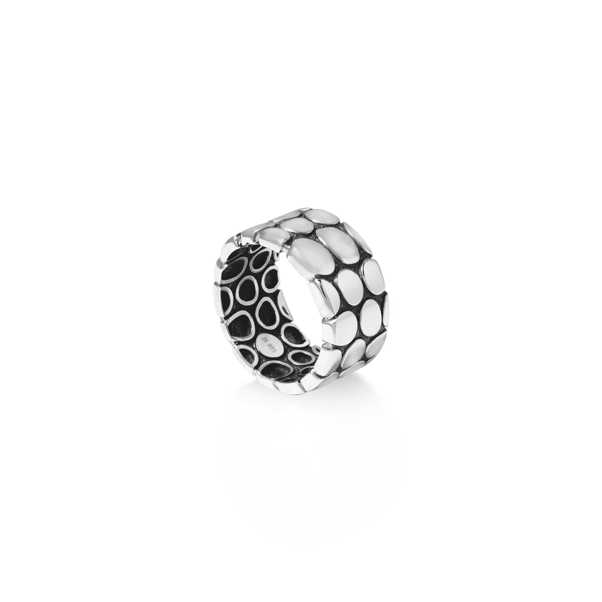 Cincin Band Koleksi Pebble Sterling Silver 925