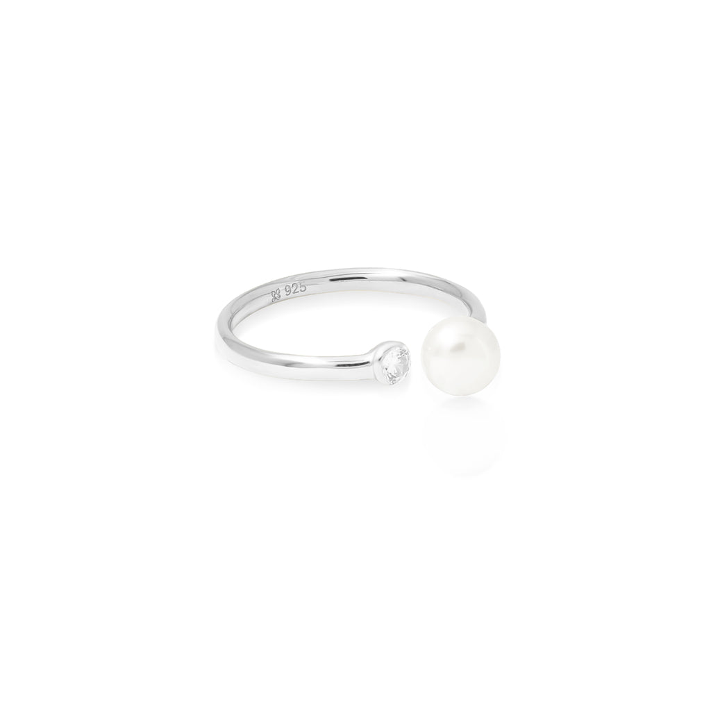 Lumine Pearl Sterling Silver 925 Adjustable Ring Collection