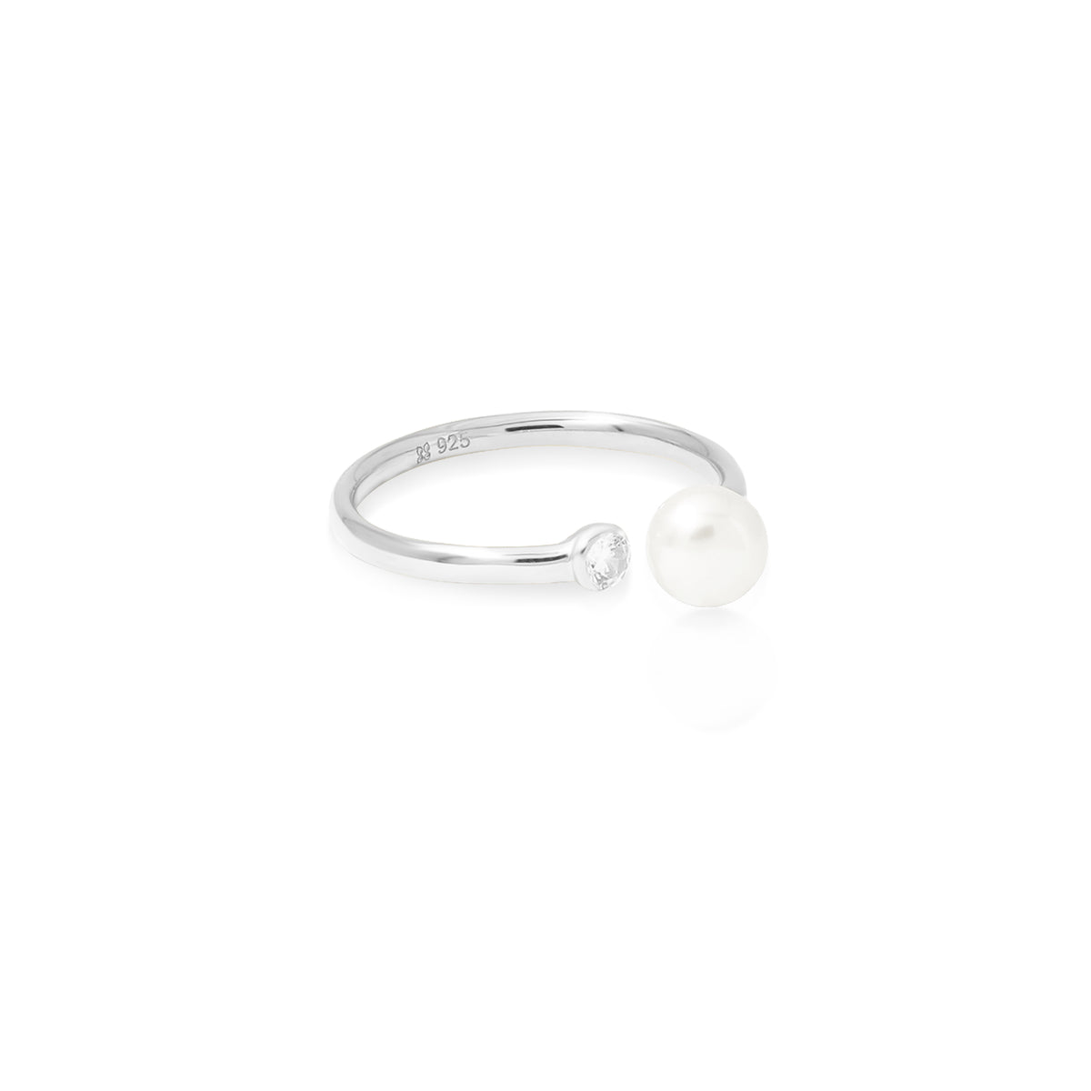 Lumine Pearl Sterling Silver 925 Adjustable Ring Collection
