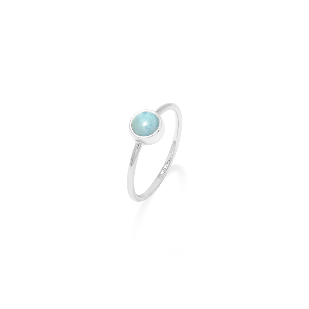 Larimar Sterling Silver 925 Oval Ring Collection