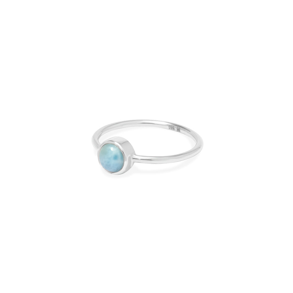 Cincin Oval Koleksi Larimar Sterling Silver 925