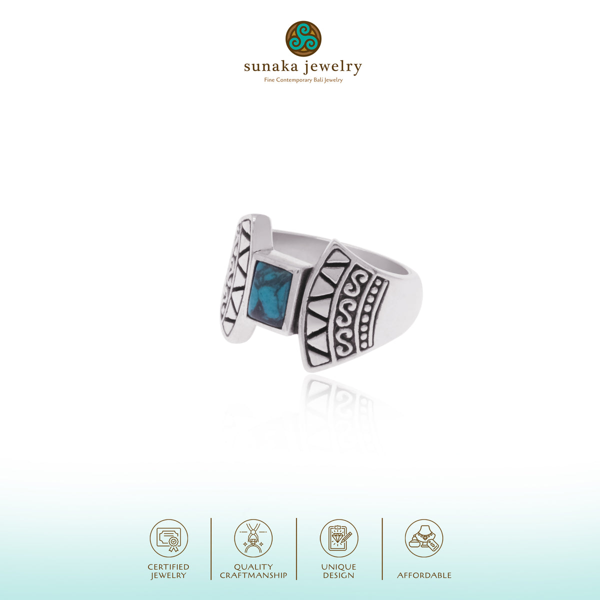 Cincin Perak Koleksi Bohemian Sterling Silver 925