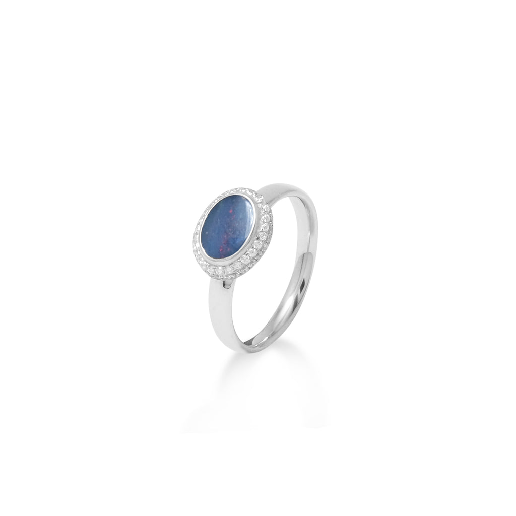 Cincin 1 Small Koleksi Opal Perak 925