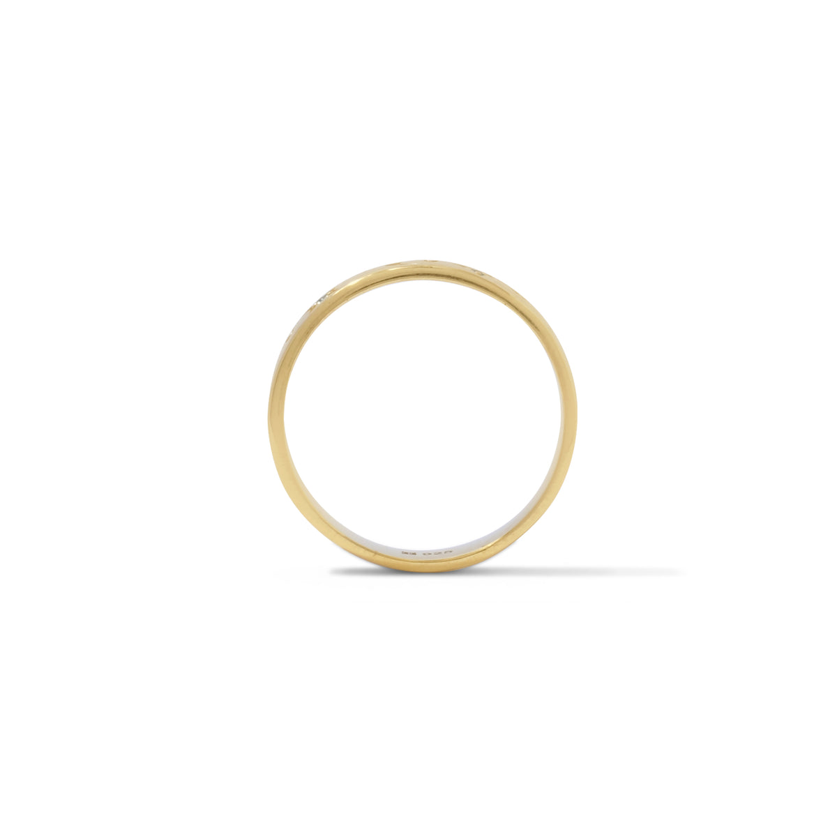 Selene Collection Sterling Silver 925 Gold Plated Band Ring