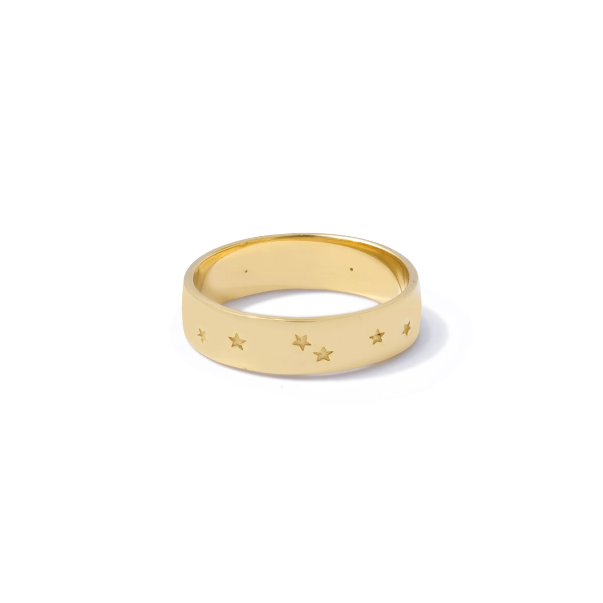 Selene Collection Sterling Silver 925 Gold Plated Band Ring