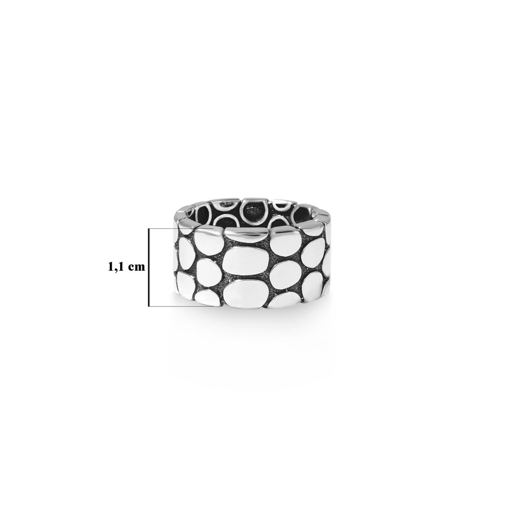 Cincin Band Koleksi Pebble Sterling Silver 925