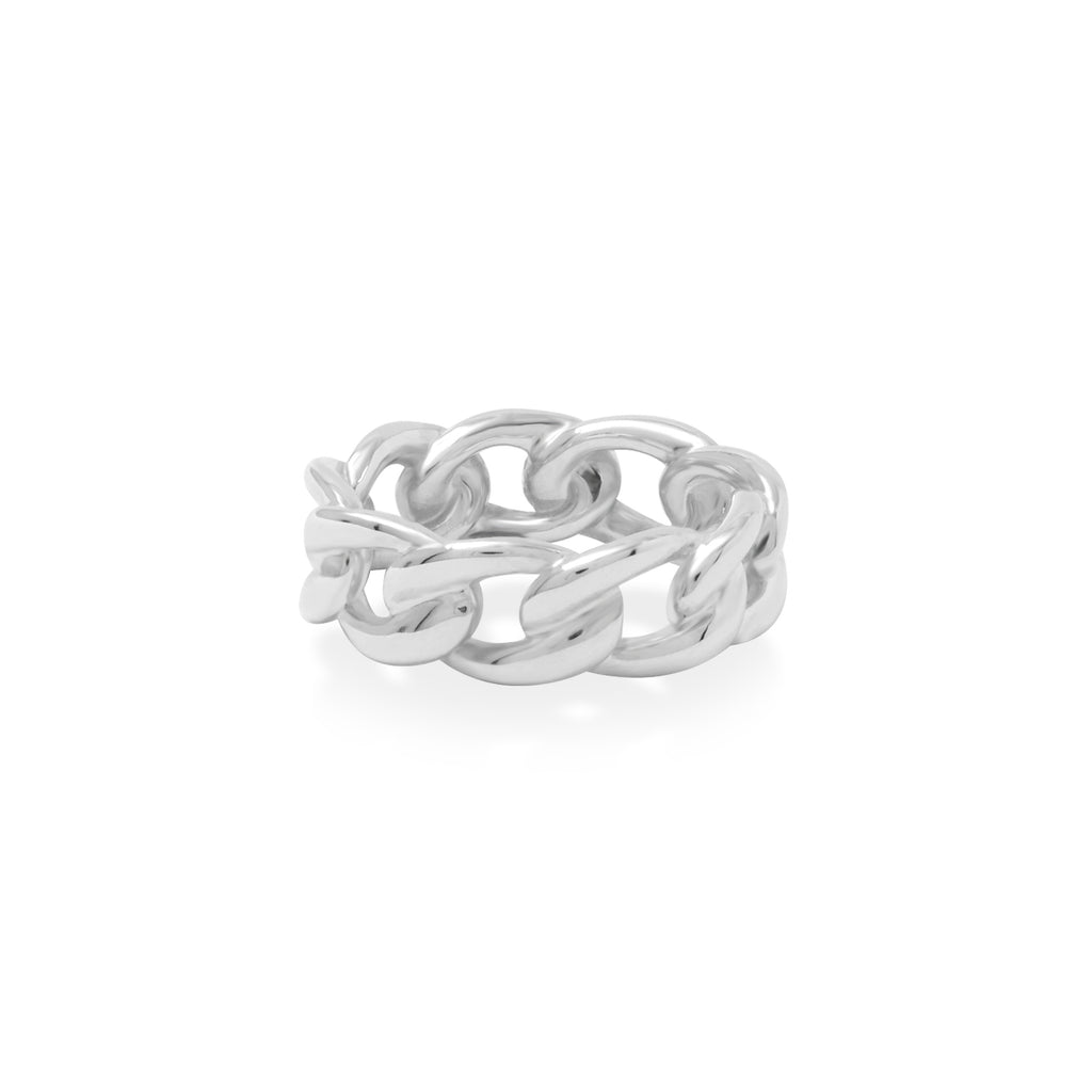 Cincin Rantai Large Perak Koleksi Cuban Sterling Silver 925