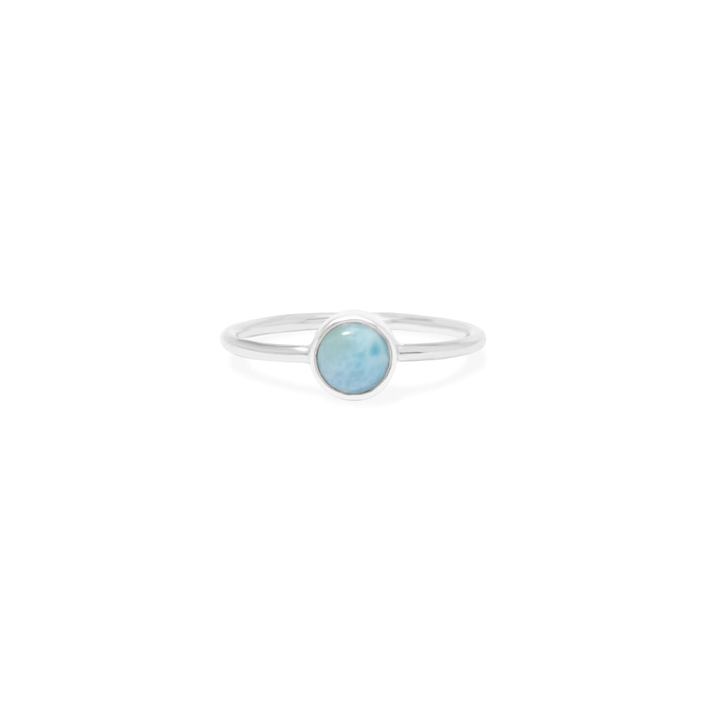 Cincin Oval Koleksi Larimar Sterling Silver 925