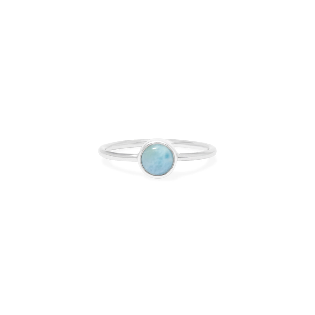Larimar Sterling Silver 925 Oval Ring Collection