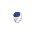 Cincin Signet Bulat Koleksi Jali Sterling Silver 925