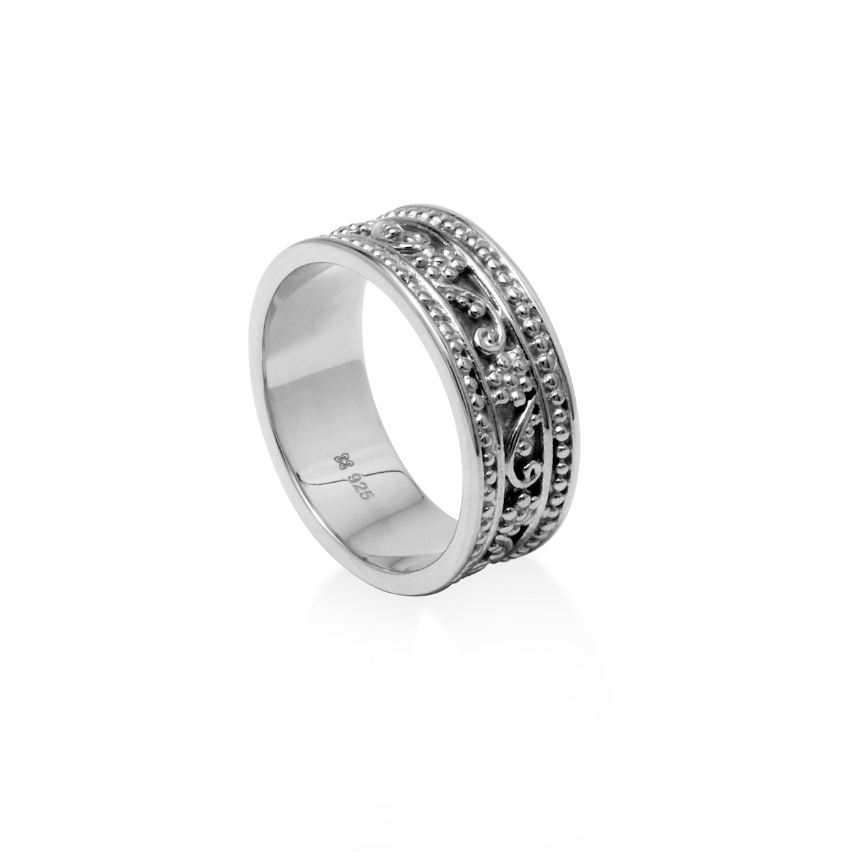 Mandala Collection 925 Sterling Silver Ring