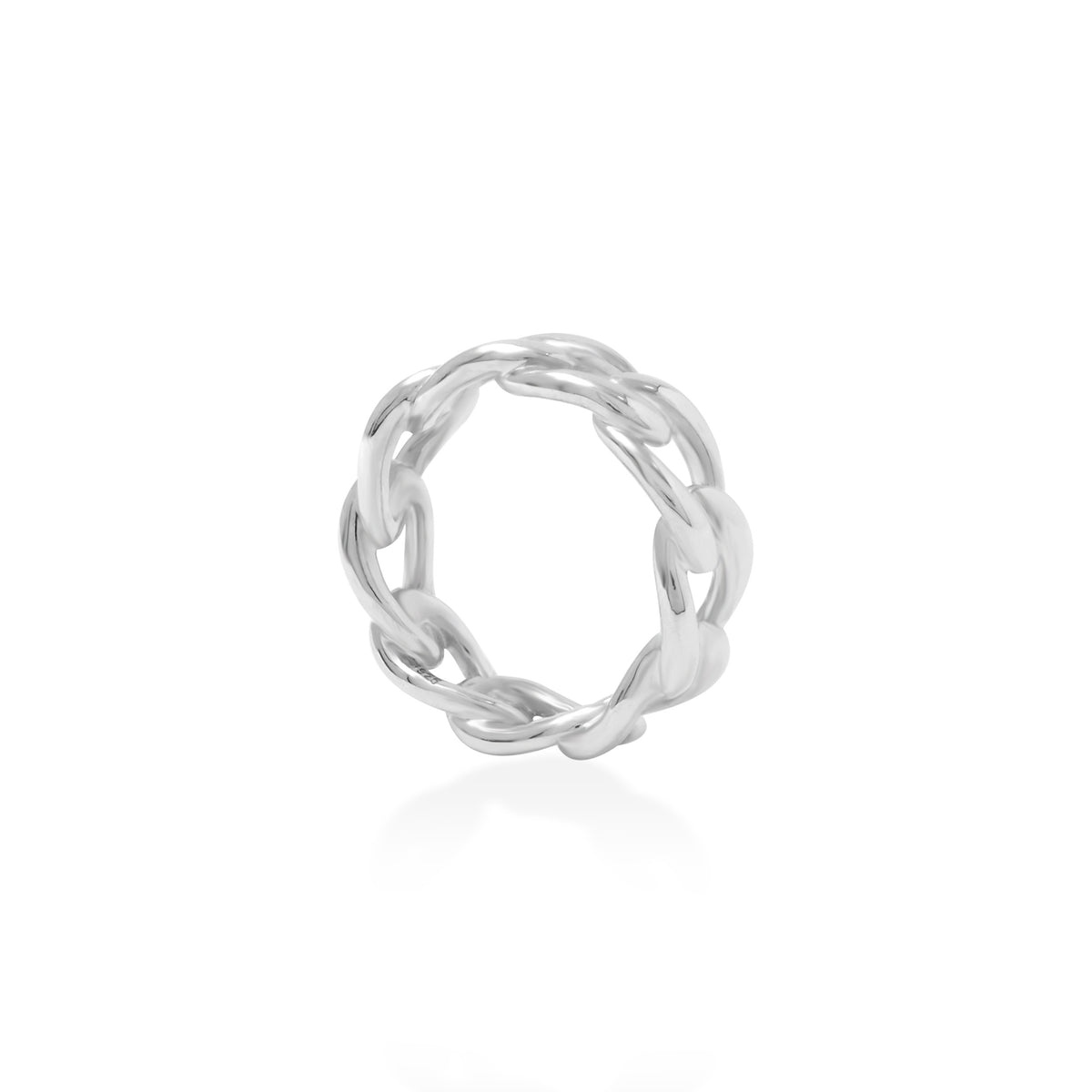 Cincin Rantai Large Perak Koleksi Cuban Sterling Silver 925