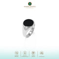 Cincin Round Besar Perak 925 Koleksi Noir