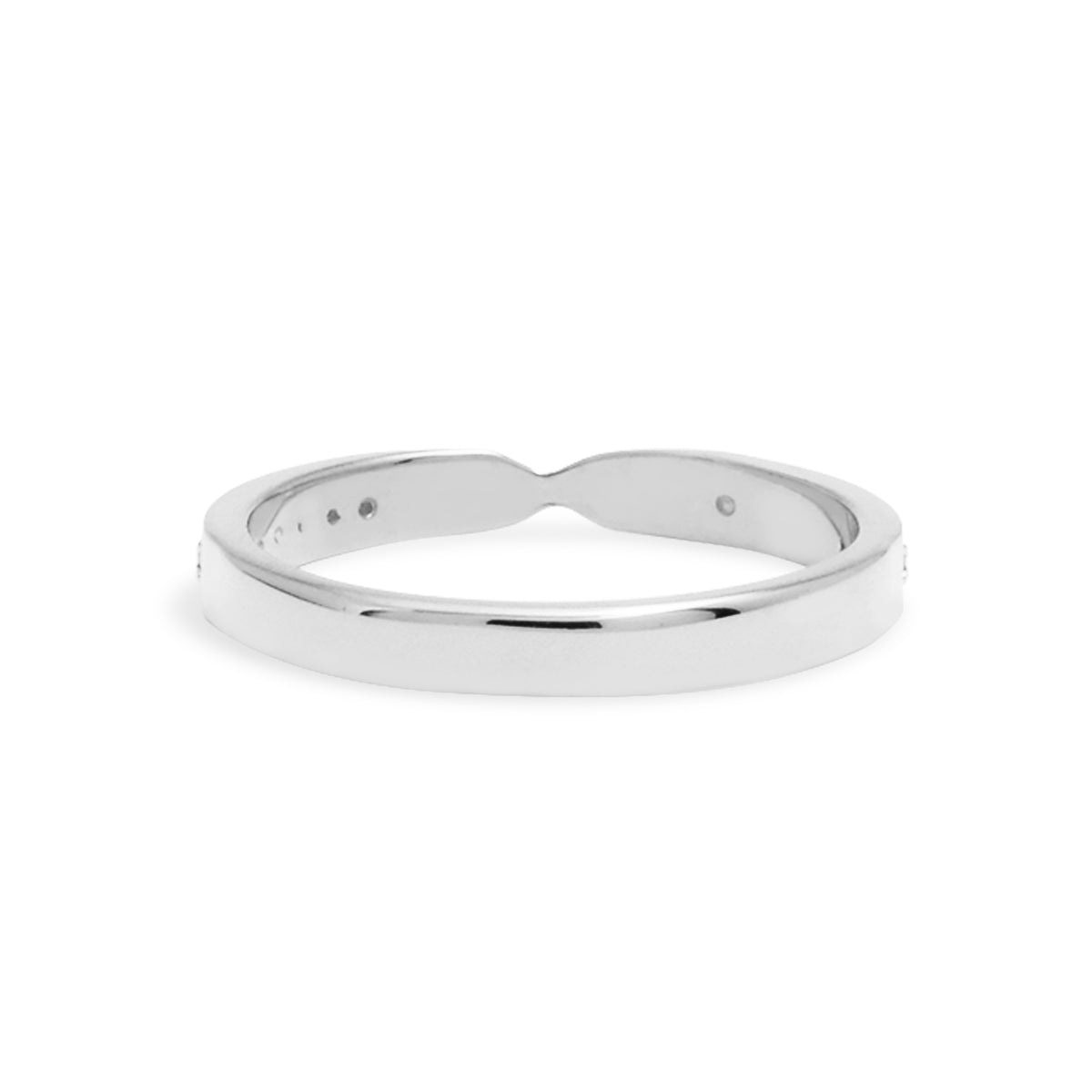 Cincin Couple Pave Band Perak 925 Koleksi Amoria