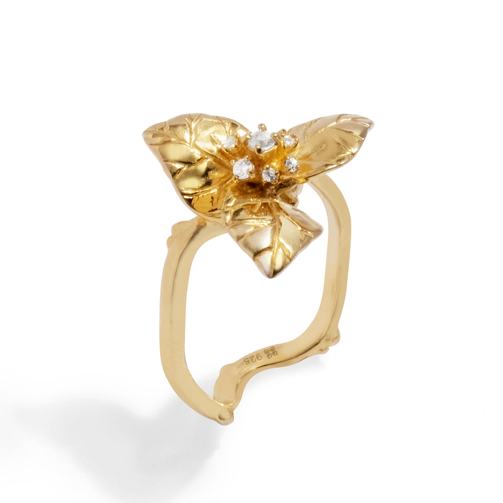 Cincin Perak 925 Koleksi Bougenville