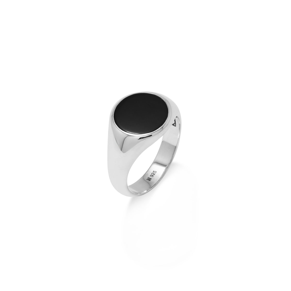 Cincin Round Medium Perak 925 Koleksi Noir