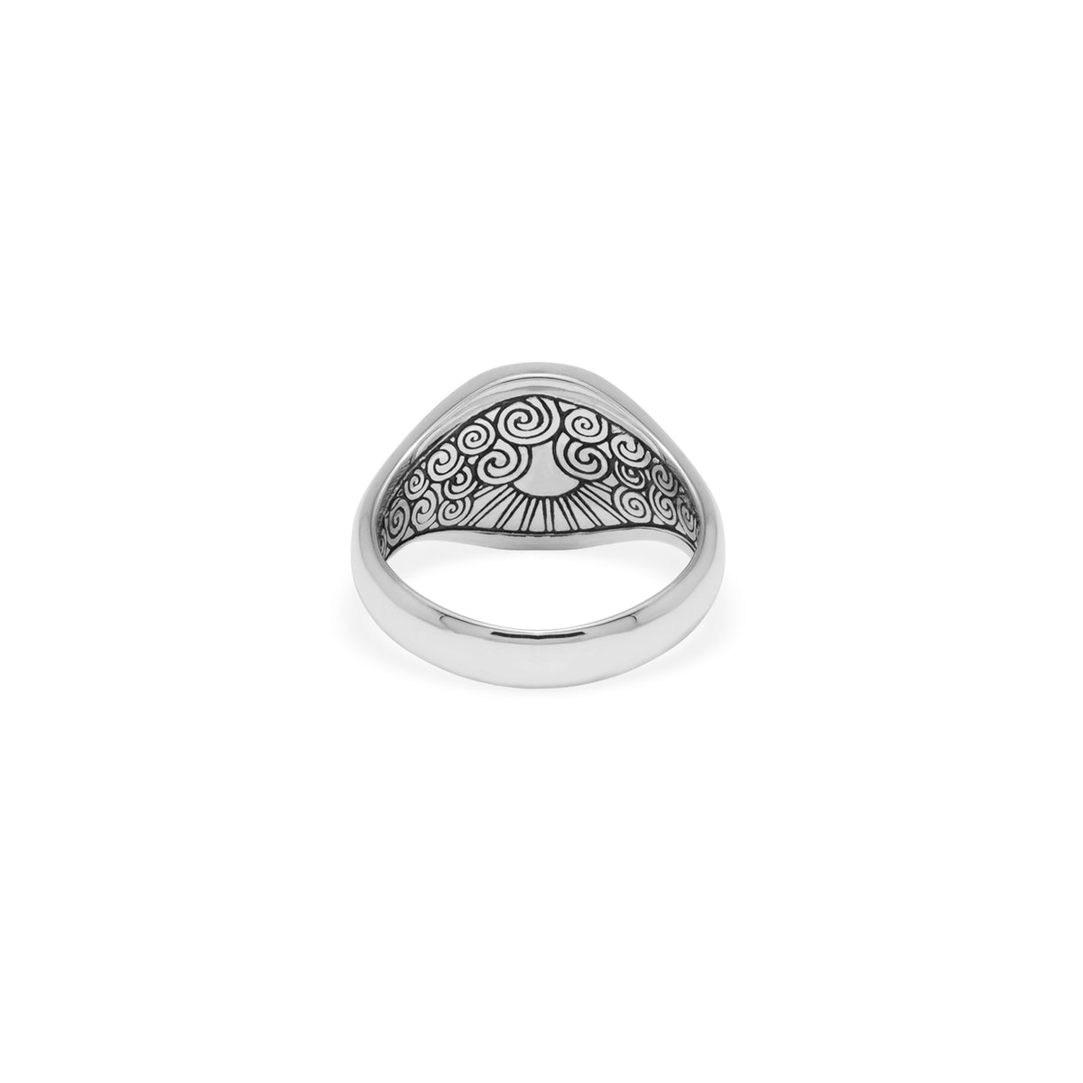 Cincin Round Medium Perak 925 Koleksi Noir