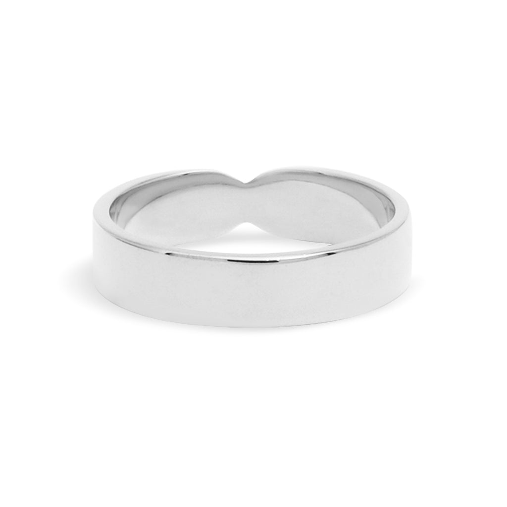 Cincin Couple Wide Band Perak 925 Koleksi Amoria