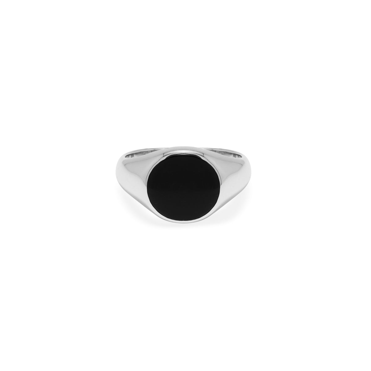 Cincin Round Medium Perak 925 Koleksi Noir