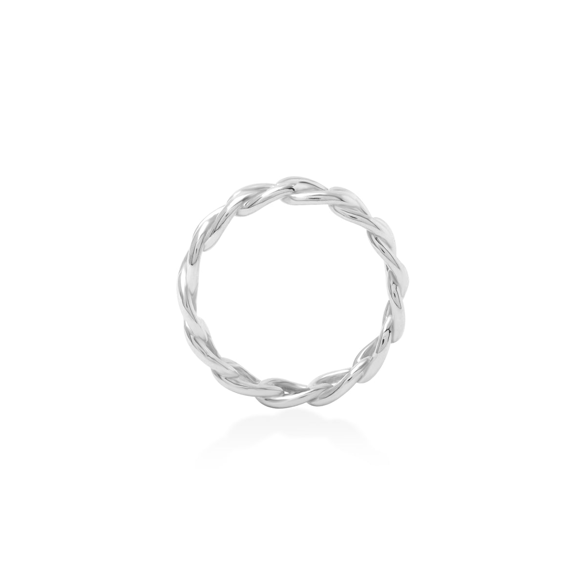 Cincin Rantai Medium Perak Koleksi Cuban Sterling Silver 925