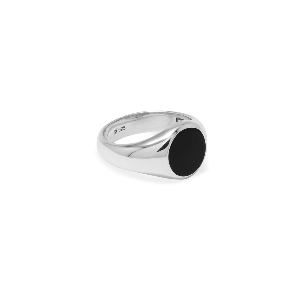 Cincin Round Small Perak 925 Koleksi Noir