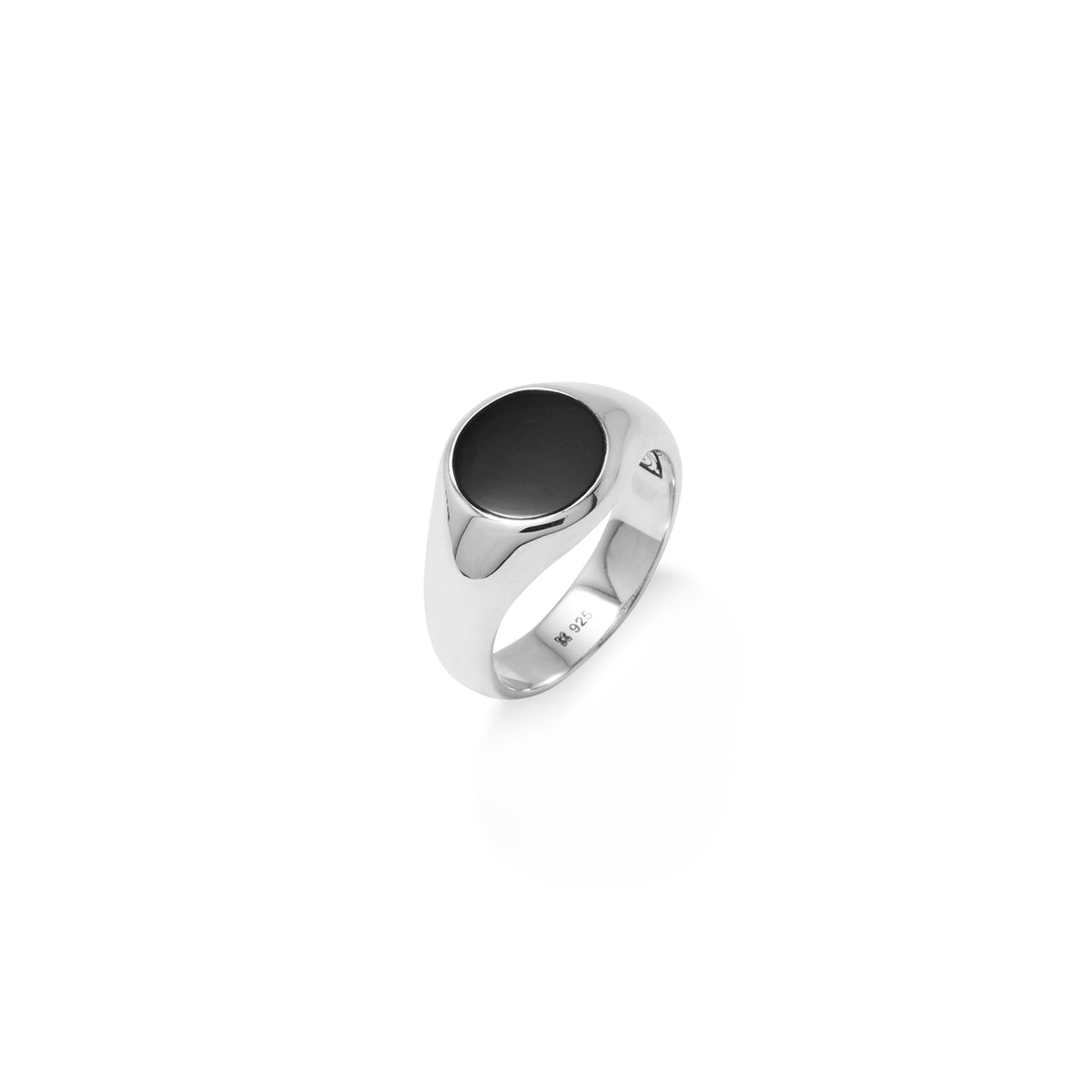 Cincin Round Small Perak 925 Koleksi Noir