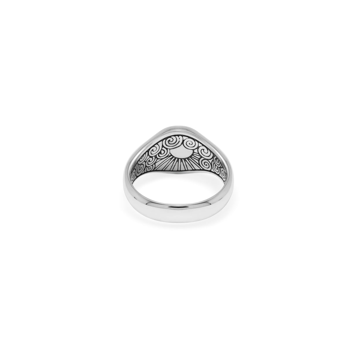 Cincin Round Small Perak 925 Koleksi Noir