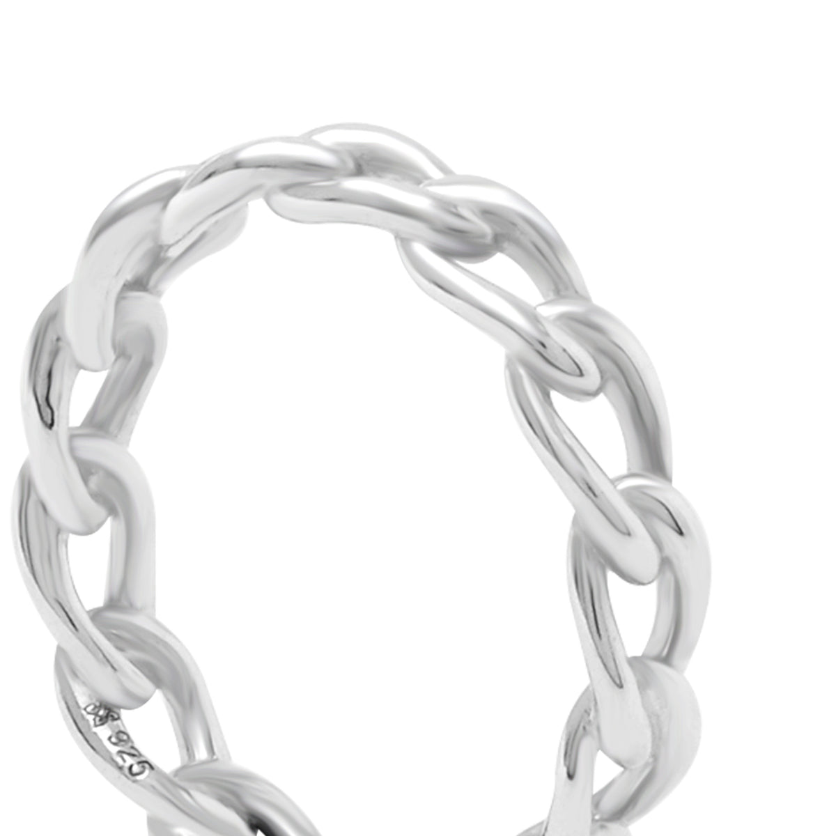 Cincin Rantai Small Perak Koleksi Cuban Sterling Silver 925