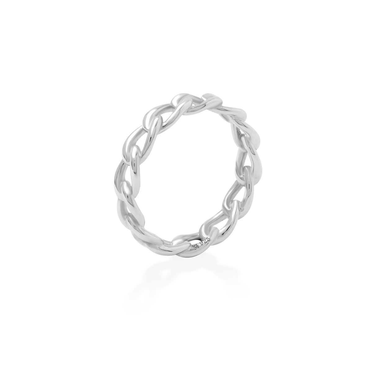 Cincin Rantai Small Perak Koleksi Cuban Sterling Silver 925