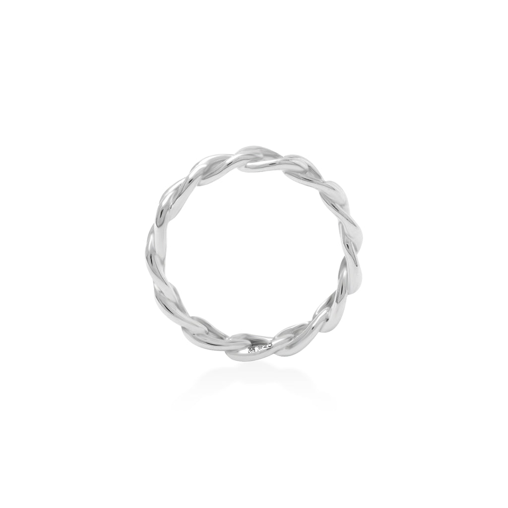 Small Chain Ring Cuban Sterling Silver 925 Collection