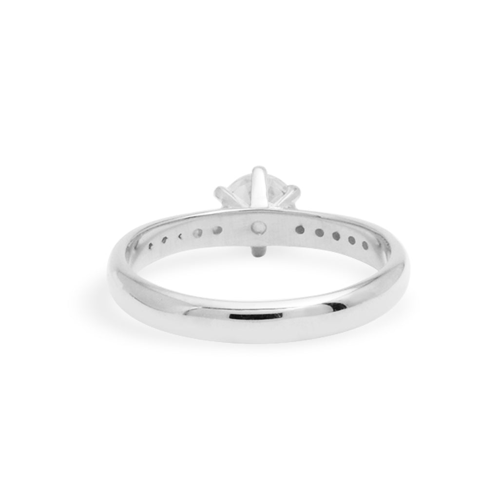 Cincin Couple Pave Solitaire Perak 925 Koleksi Amoria