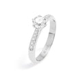 Cincin Couple Pave Solitaire Perak 925 Koleksi Amoria