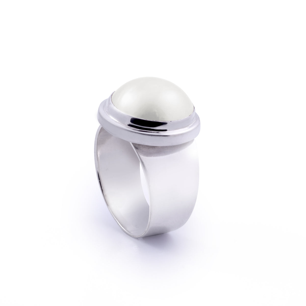 Cincin Perak 925 Koleksi Plain Mabe Sterling Silver