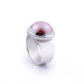 925 Sterling Silver Plain Mabe Collection Ring