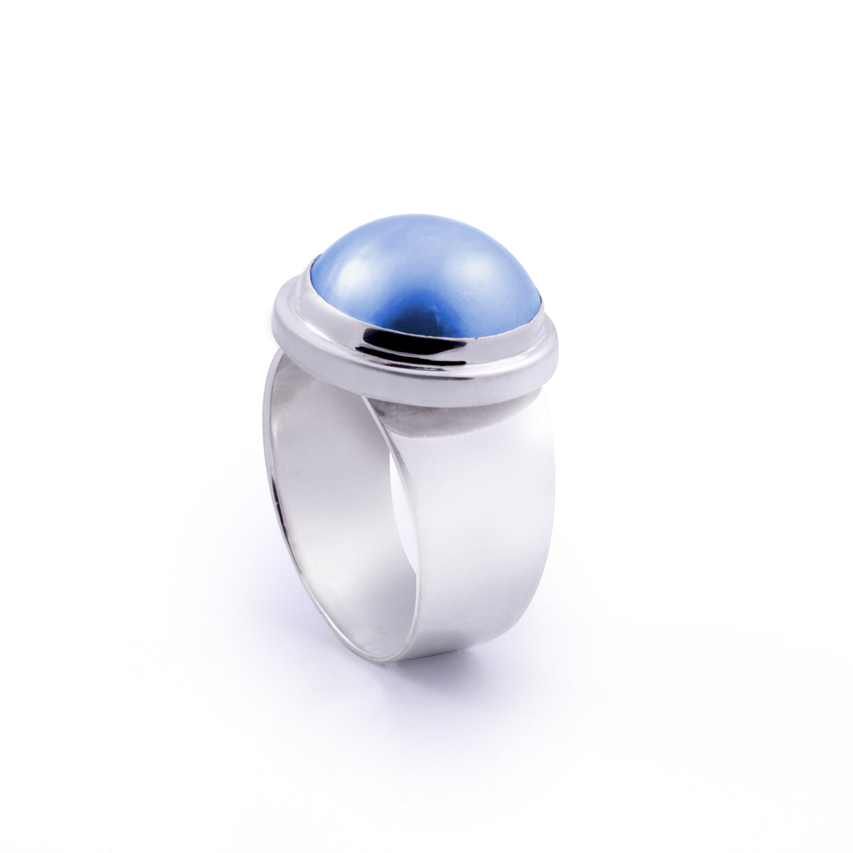 Cincin Perak 925 Koleksi Plain Mabe Sterling Silver