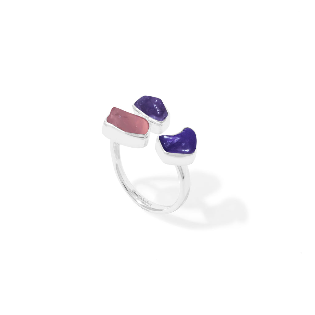 2 Pristine Chakra 925 Sterling Silver Rings