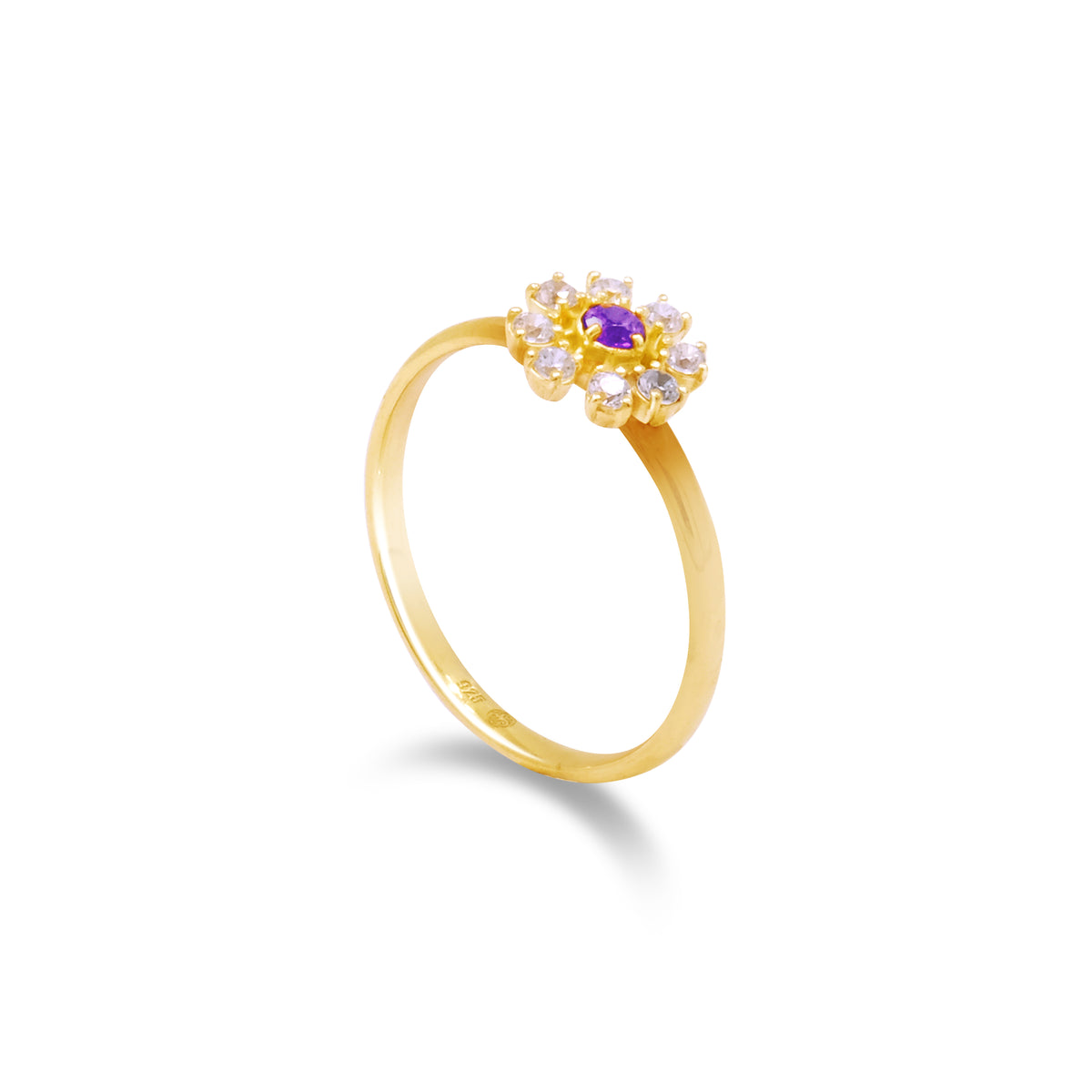 Coreopsis Collection Sterling Silver 925 Gold Plated Ring