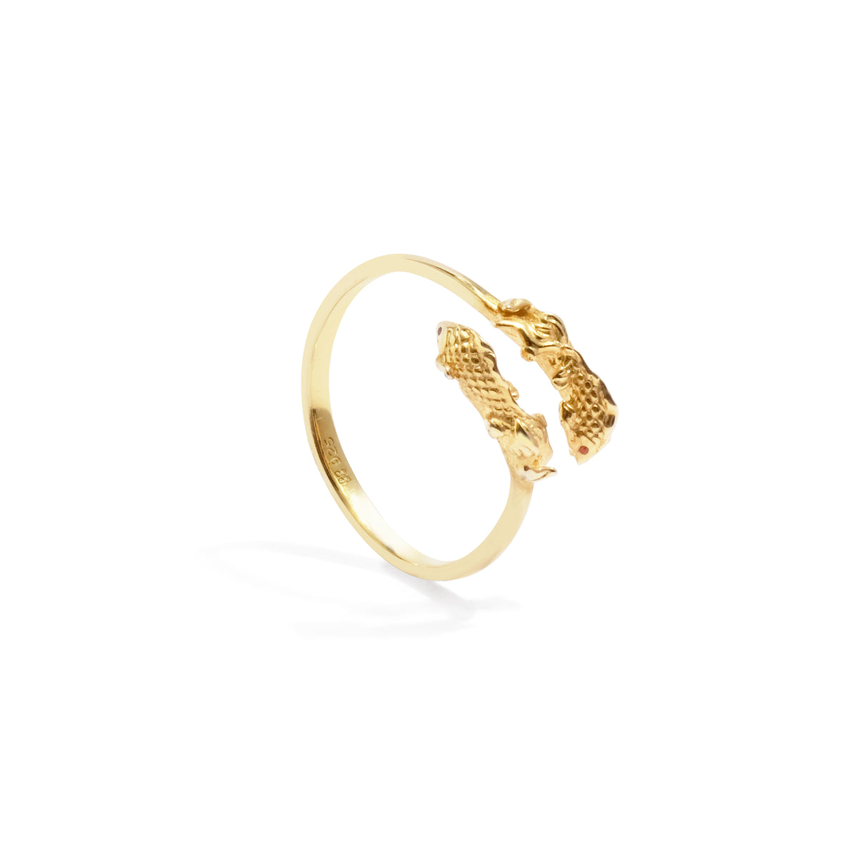 Cincin Perak Yamabuki Sterling Silver 925 Gold Plated
