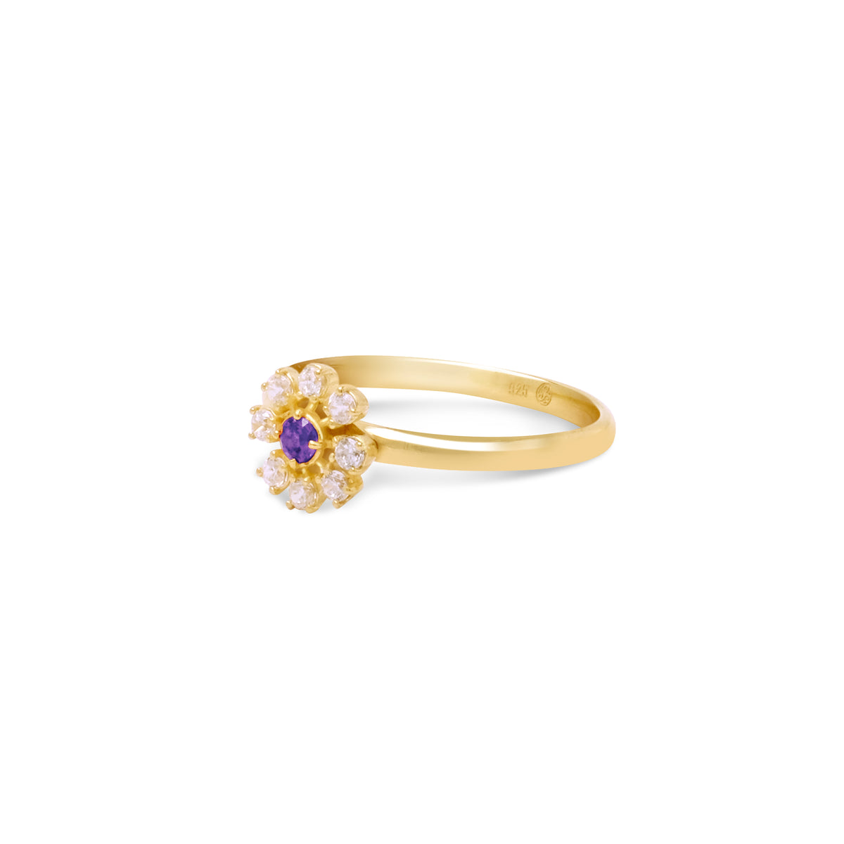 Coreopsis Collection Sterling Silver 925 Gold Plated Ring