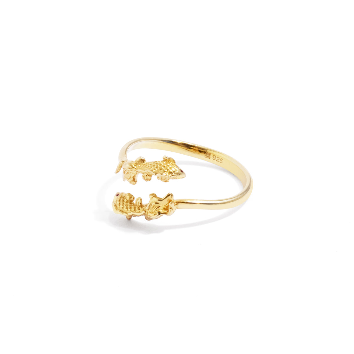 Cincin Perak Yamabuki Sterling Silver 925 Gold Plated