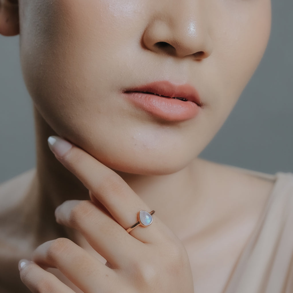 Cincin Teardrop Koleksi Serenity Perak 925