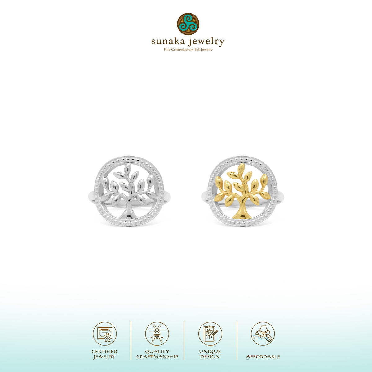 Cincin Perak 925 Koleksi Tree Of Life
