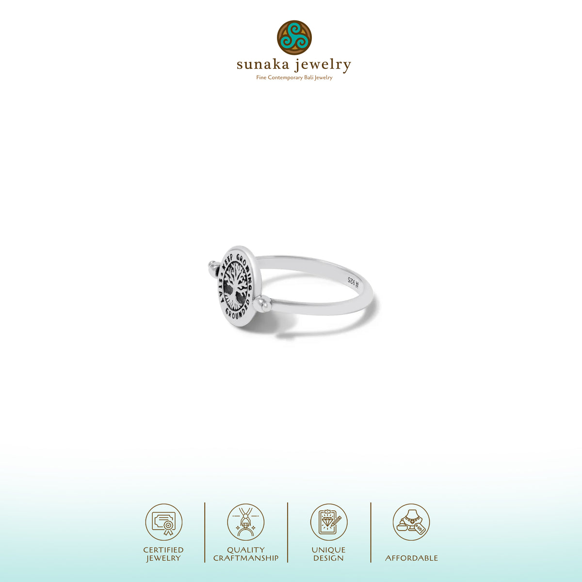 Cincin Putar Perak 925 Koleksi Tree Of Life New Design