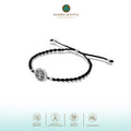 Gelang Serut Tali Hitam Perak 925 Koleksi Tree Of Life New Design