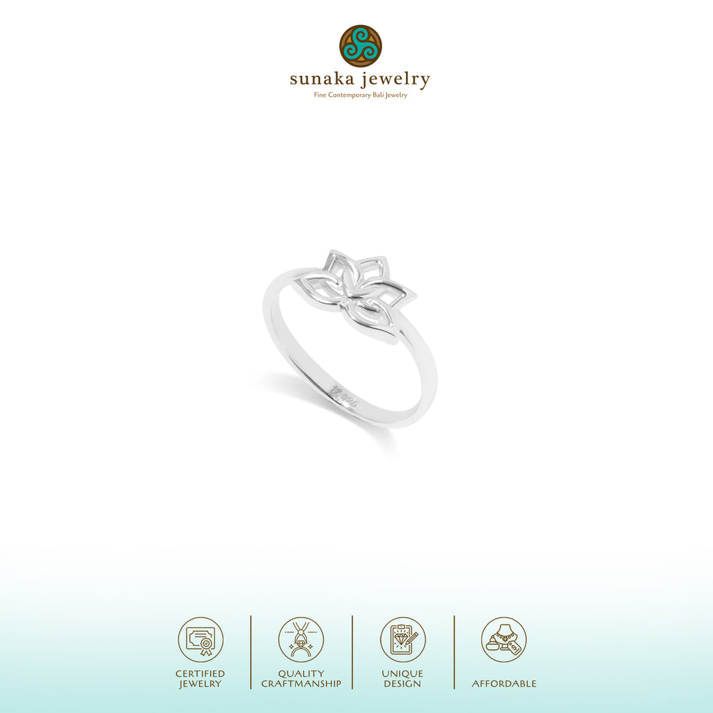 Water Lily Collection Sterling Silver Ring