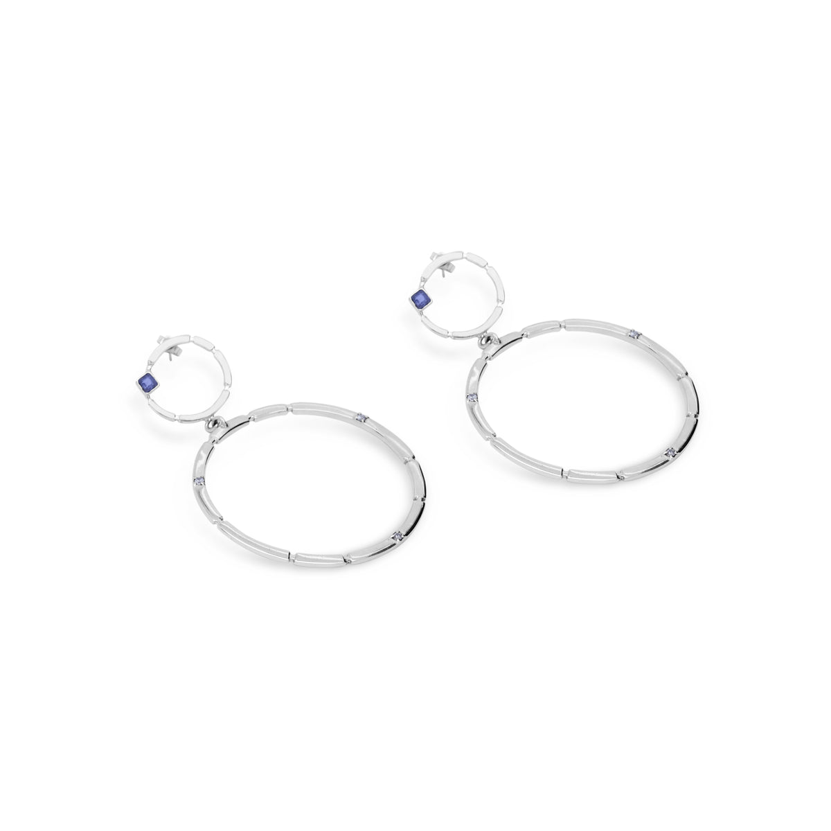 Anting Perak 925 Koleksi Aeon Permata Iolite