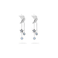 Anting Stud Perak 925 Koleksi Celestial Bulan Bintang